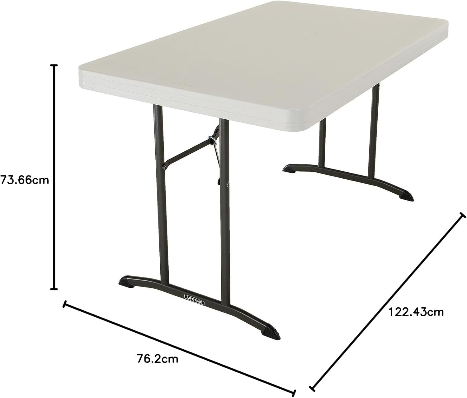 LIFETIME Table Pliante Beige - vue 7