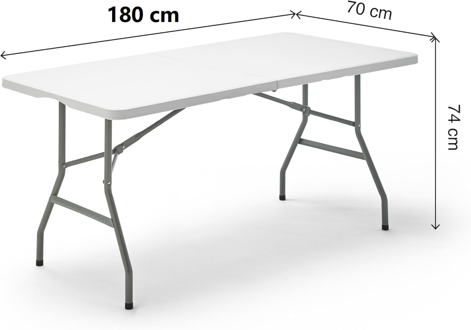 Lot de 2 Tables Camping Pliantes 180cm - vue 4
