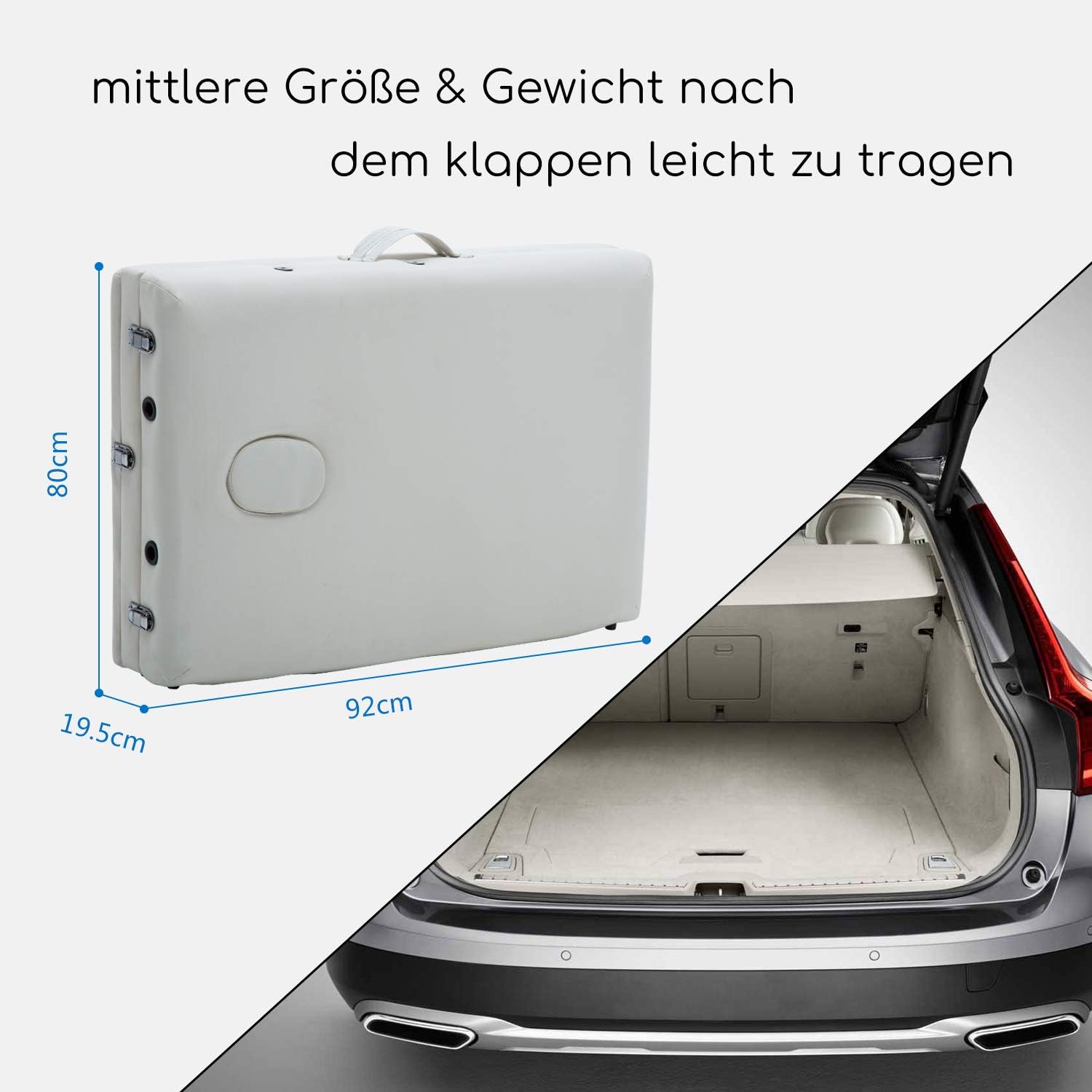 Mondeer table massage pliante hauteur reglable 69 81cm