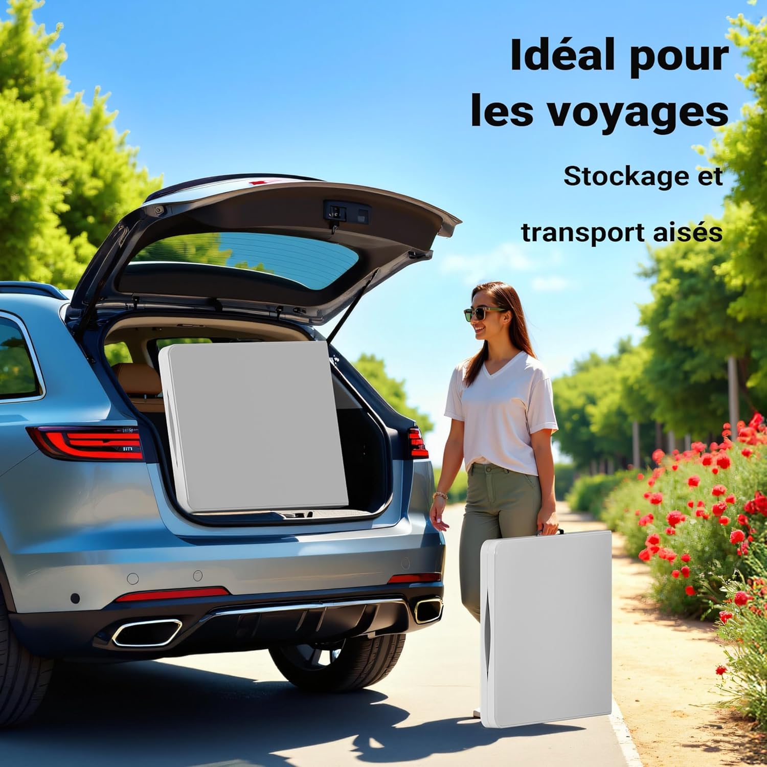 WilTec Table de Camping Pliante 180x75cm - vue 3