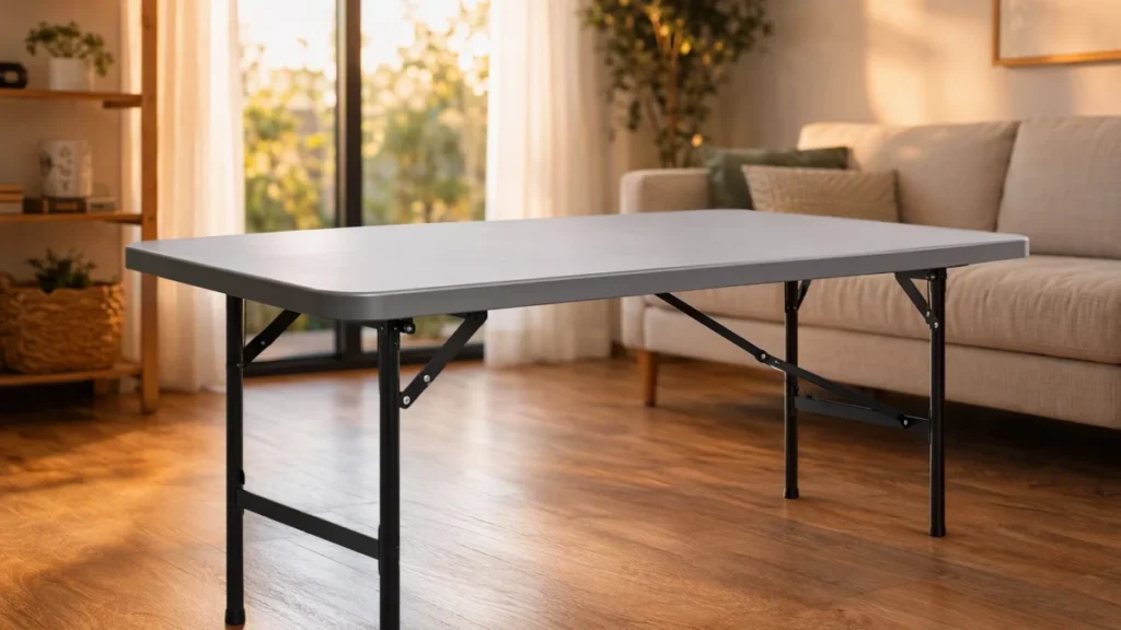 Comment ouvrir une table pliante sans forcer ni se pincer