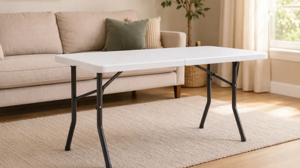 Ranger une table pliante : le guide gain de place 2026