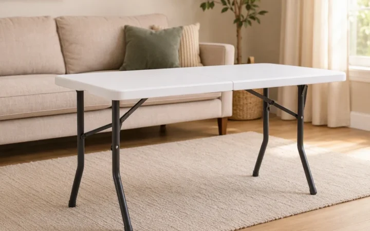 Ranger une table pliante : le guide gain de place 2026
