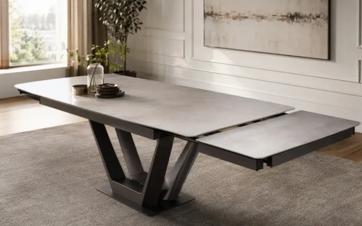 Table extensible marbre vs céramique : que choisir en 2026 ?