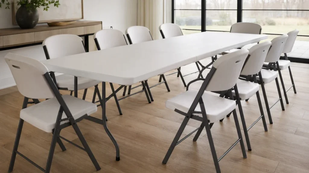 Table pliante 10 personnes : top 5 ultra robustes 2026