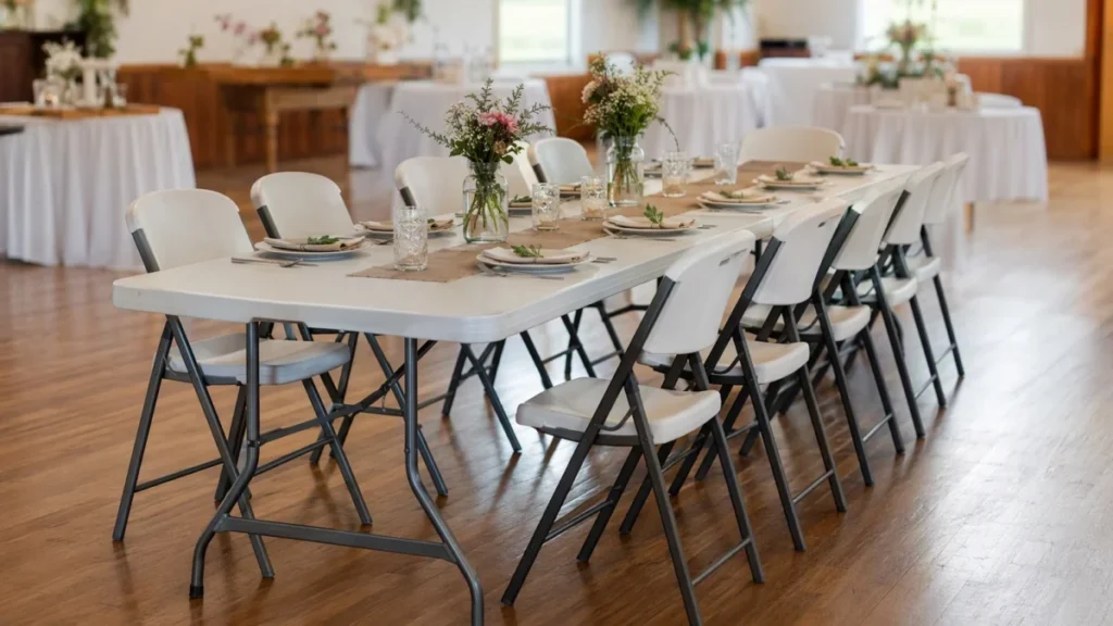 Table pliante 12 personnes : top 5 essentiels banquet 2026