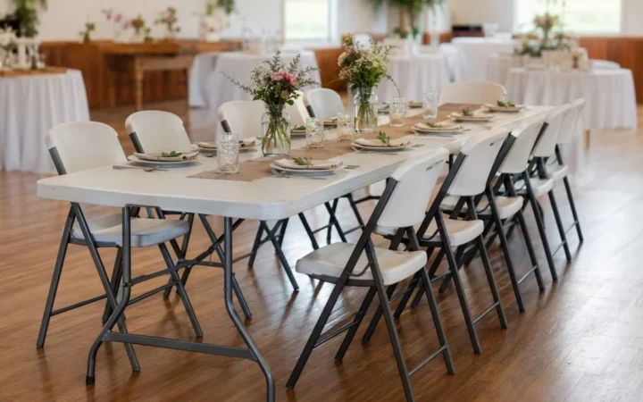 Table pliante 12 personnes : top 5 essentiels banquet 2026