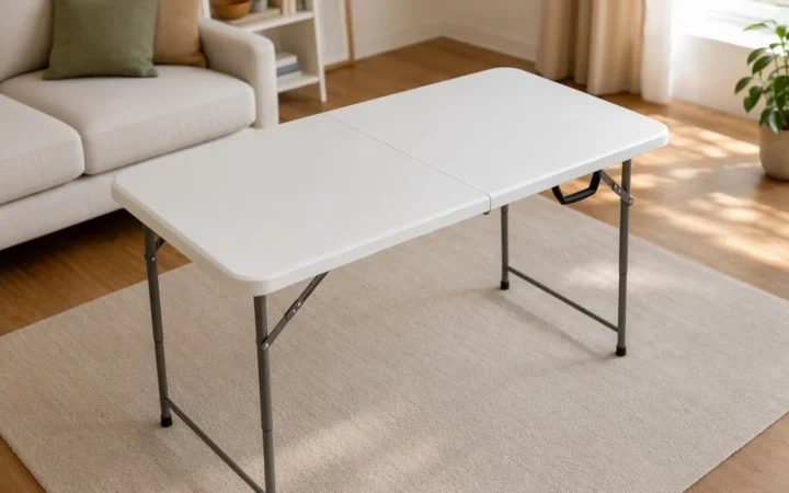 Table pliante 180cm : notre sélection des 5 meilleures en 2026