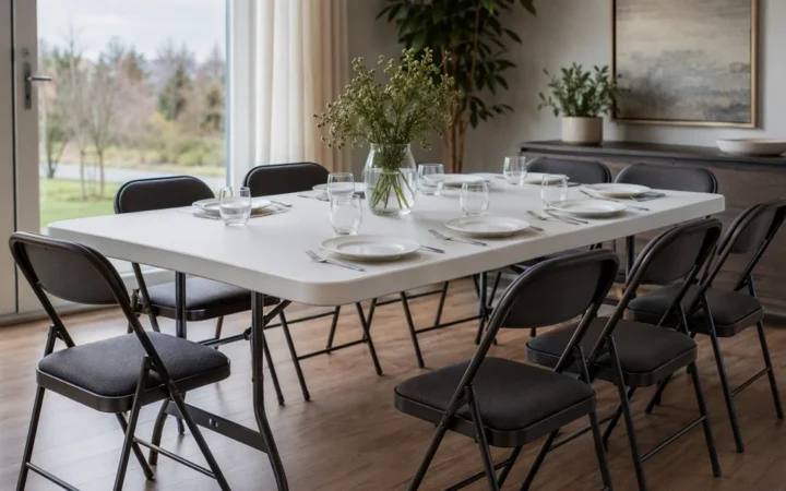 Table pliante 8 personnes : top 5 ultra solides 2026