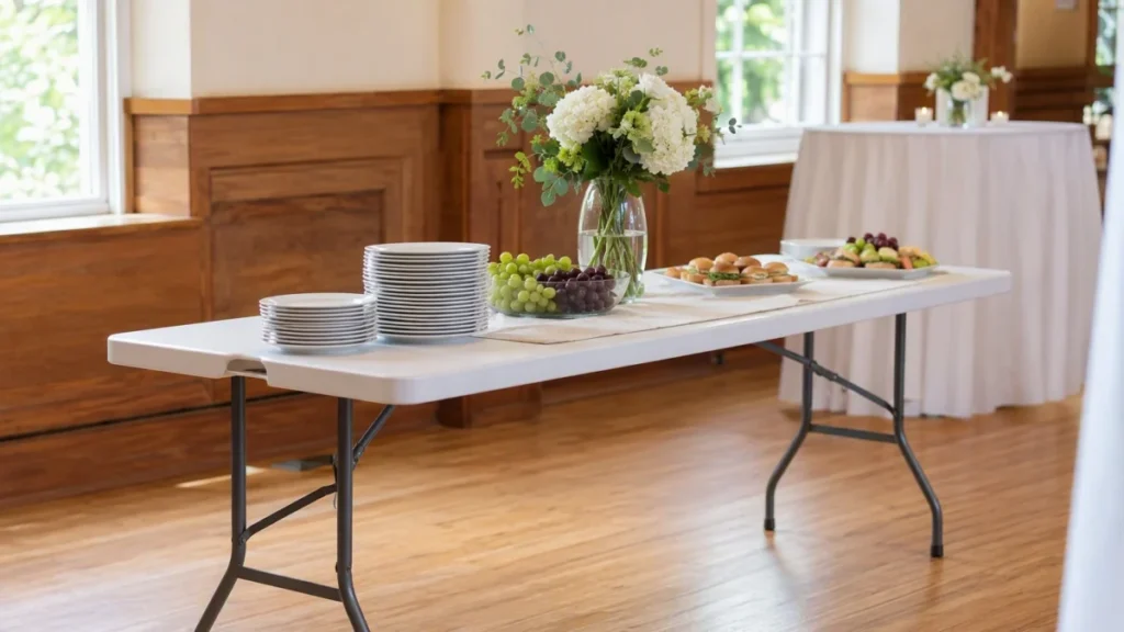 Table pliante événement : top 5 pros mariage et brocante 2026