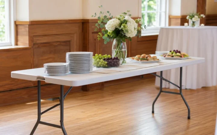 Table pliante événement : top 5 pros mariage et brocante 2026