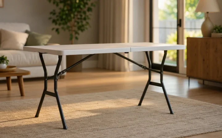 Table pliante PMR et seniors : guide ergonomique 2026