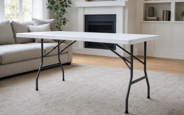 Table pliante pour repas de Noël : recevoir 8 à 12 convives