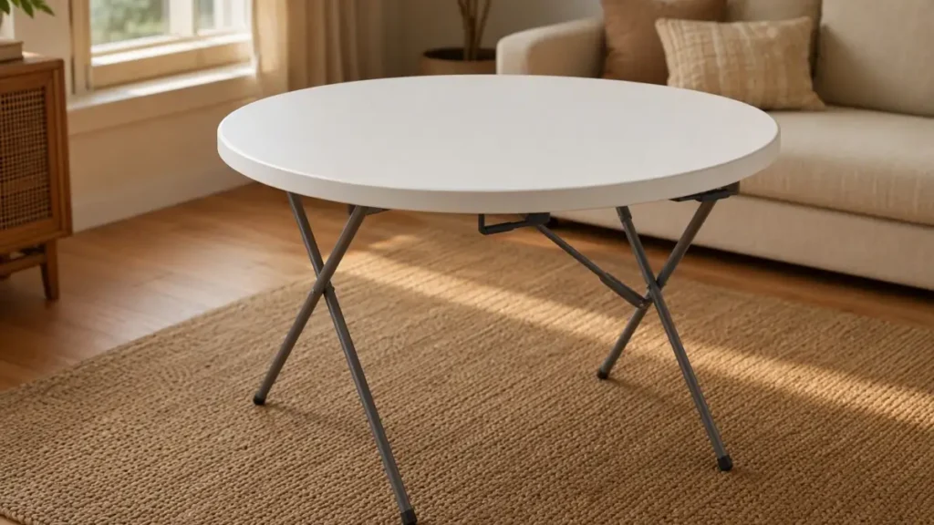 Table pliante ronde ou rectangulaire : laquelle choisir 2026 ?