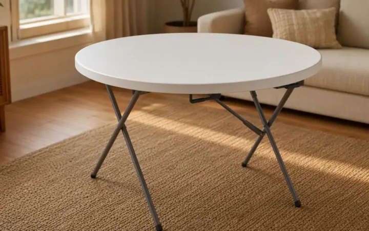Table pliante ronde ou rectangulaire : laquelle choisir 2026 ?